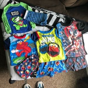 4 piece pajama sets. Size 4T boys.